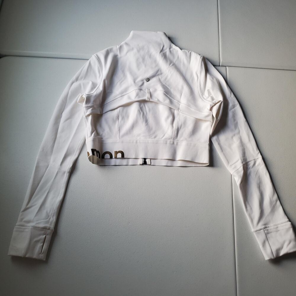 Lululemon Define Jacket Womens 8 RARE Special Edition White Cropped Full Zip - Picture 2 of 7